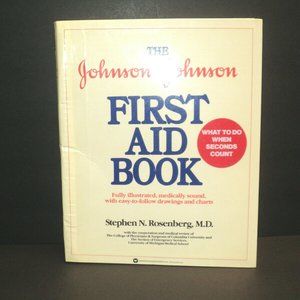 Johnson & Johnson First Aid Book 1985 Hard Cover